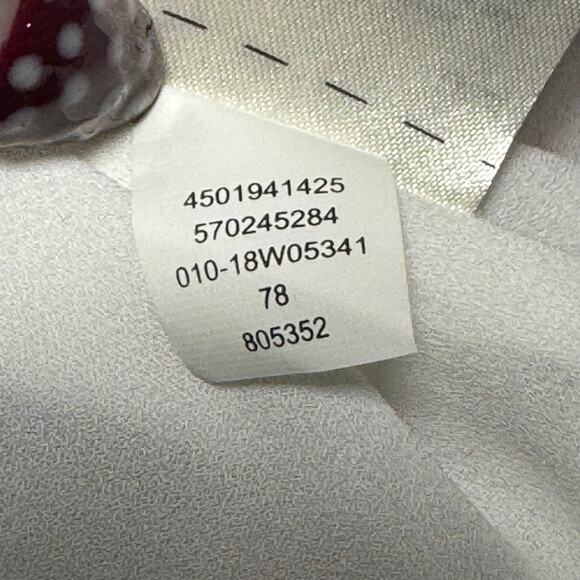 White House Black Market Floral Blouse Lined Sheer Sleeves Womens Size 10 - Picture 8 of 8